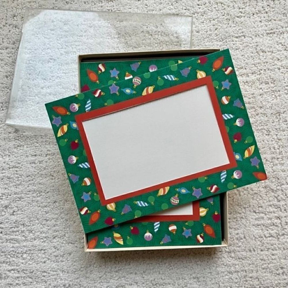 NIB Crown Point Graphics Lot of 15 Christmas Cards with Envelopes - ORNAMENTS